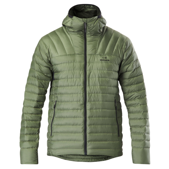 Eider M Buet Micro Down Hood Jkt Khaki Eider